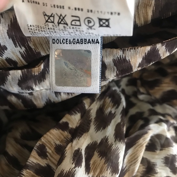 Dolce  & Gabbana leopard 100% seta silk US 28 (6) - Picture 4 of 5
